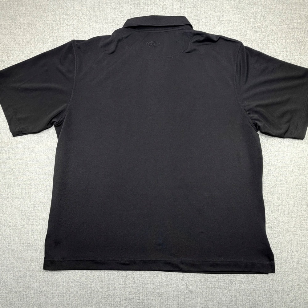 Monterey Club Mens XL Black Crush Orange Embroidered Performance Golf Polo Shirt - Picture 3 of 7